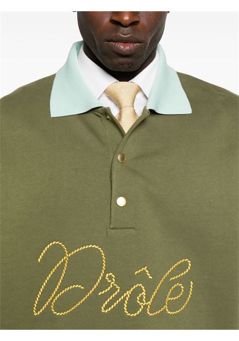 Polo a maniche lunghe in verde Drole de monsieur - uomo DROLE DE MONSIEUR | PL154CO127LKK